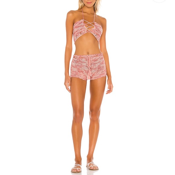 superdown Other - Tawnie crochet short set size small